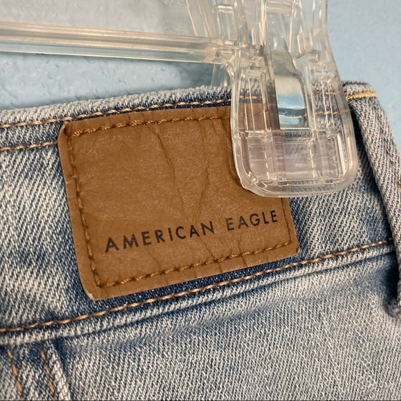 American Eagle Button Denim Circle Mini Skirt - Size 2 - Light Wash - Picture 7 of 13